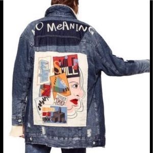 Zara Sherpa lined denim jacket